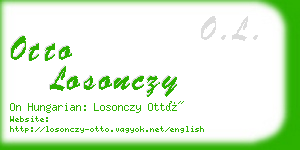 otto losonczy business card